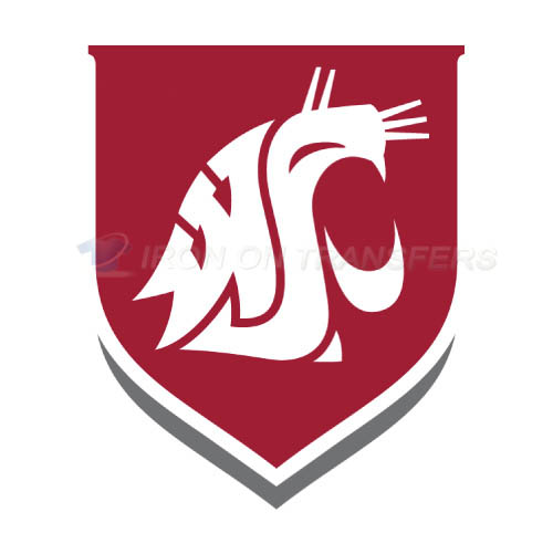 Washington State Cougars Logo T-shirts Iron On Transfers N6914 - Click Image to Close